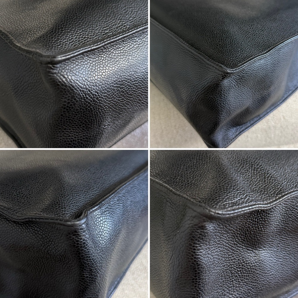 Authentic CHANEL large tote bag black leather - Picture 16 of 16